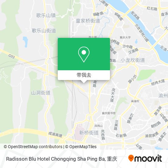 Radisson Blu Hotel Chongqing Sha Ping Ba地图