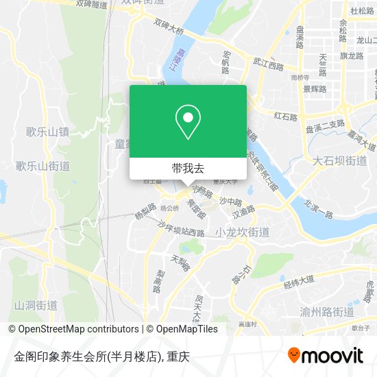 金阁印象养生会所(半月楼店)地图