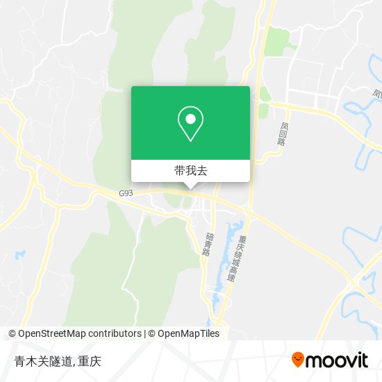 青木关隧道地图