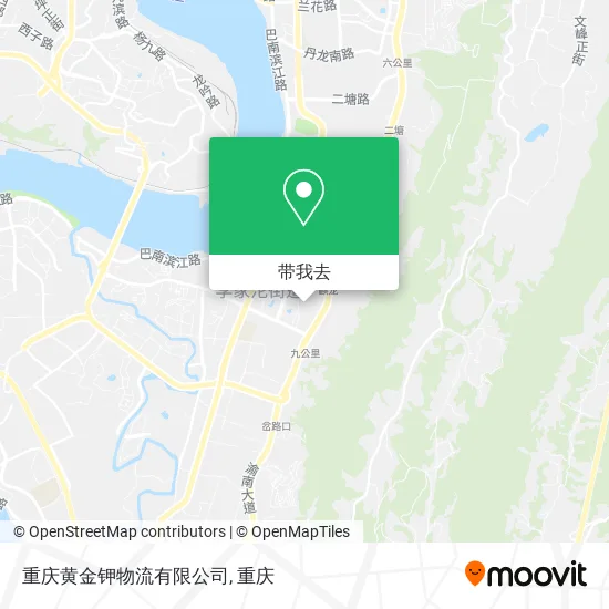 重庆黄金钾物流有限公司地图