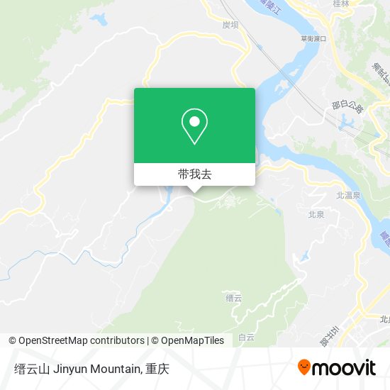 缙云山 Jinyun Mountain地图