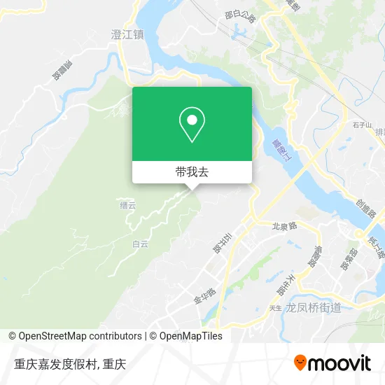 重庆嘉发度假村地图