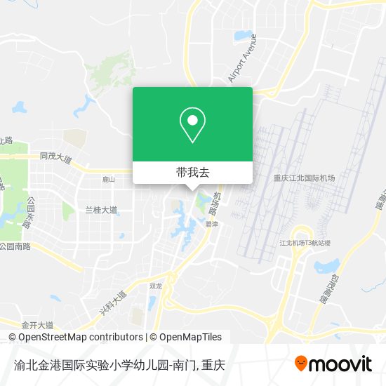 渝北金港国际实验小学幼儿园-南门地图