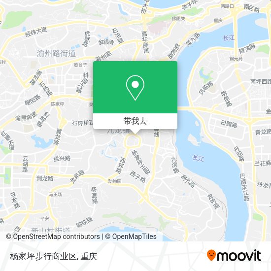 杨家坪步行商业区地图