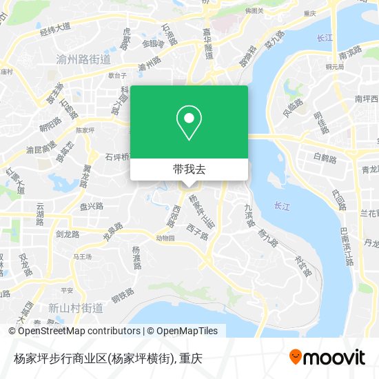 杨家坪步行商业区(杨家坪横街)地图
