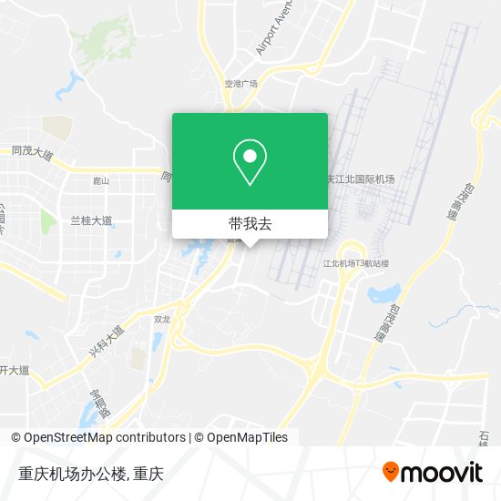 重庆机场办公楼地图