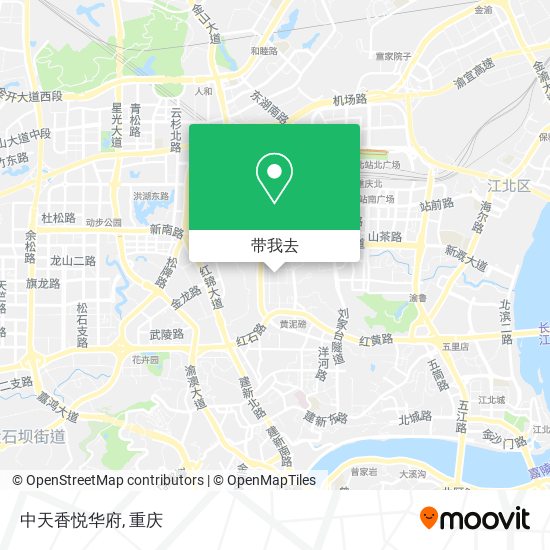 中天香悦华府地图