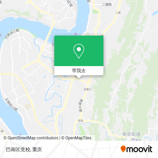巴南区党校地图