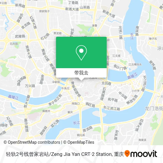 轻轨2号线曾家岩站 / Zeng Jia Yan CRT·2 Station地图