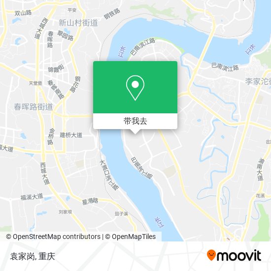 袁家岗地图