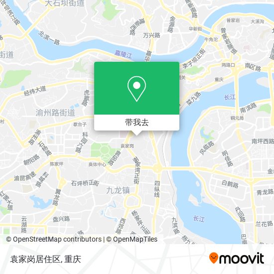 袁家岗居住区地图