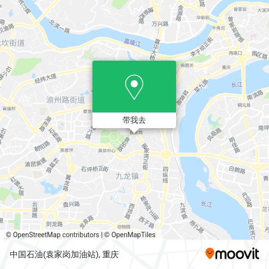 中国石油(袁家岗加油站)地图