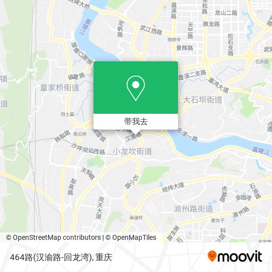 464路(汉渝路-回龙湾)地图