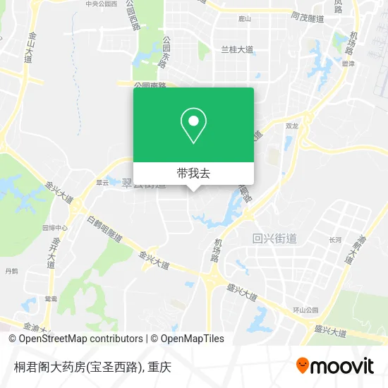 桐君阁大药房(宝圣西路)地图