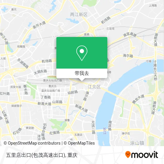 五里店出口(包茂高速出口)地图