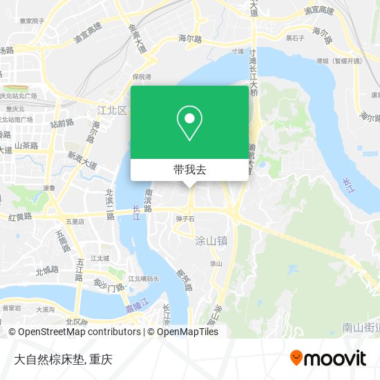大自然棕床垫地图