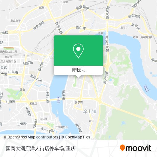 国商大酒店洋人街店停车场地图