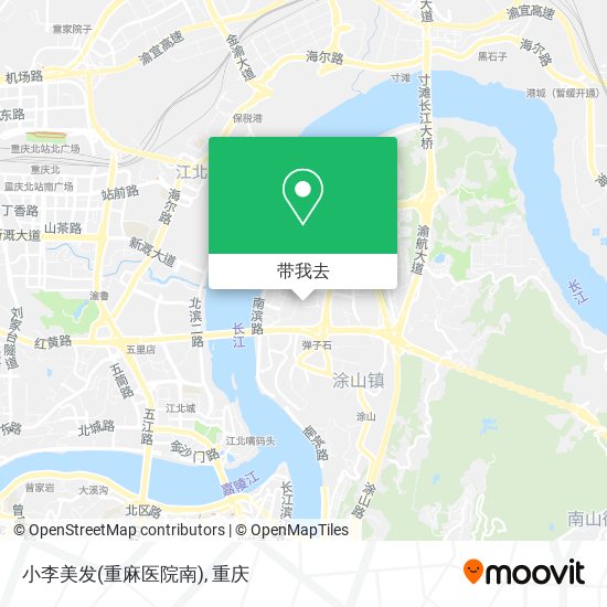 小李美发(重麻医院南)地图