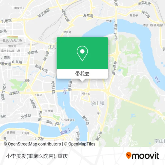 小李美发(重麻医院南)地图