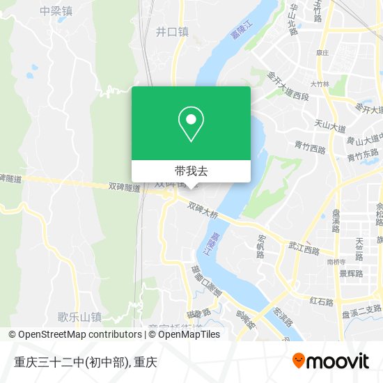 重庆三十二中(初中部)地图