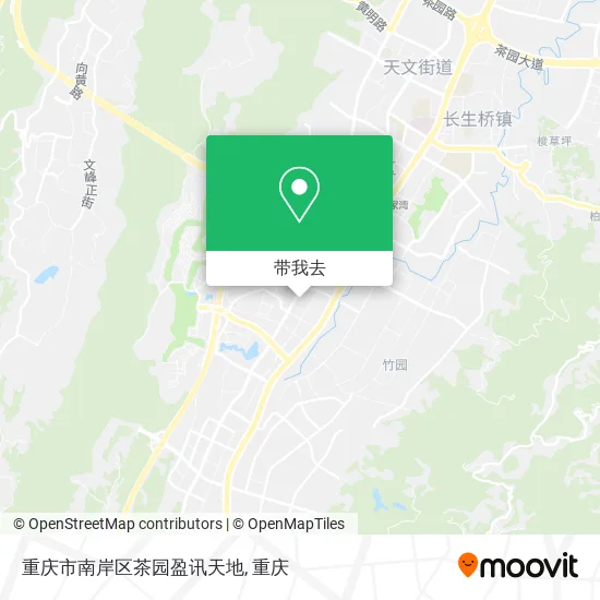 重庆市南岸区茶园盈讯天地地图