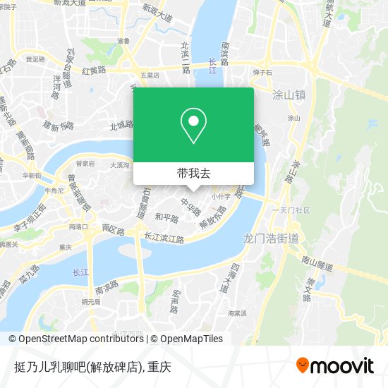 挺乃儿乳聊吧(解放碑店)地图