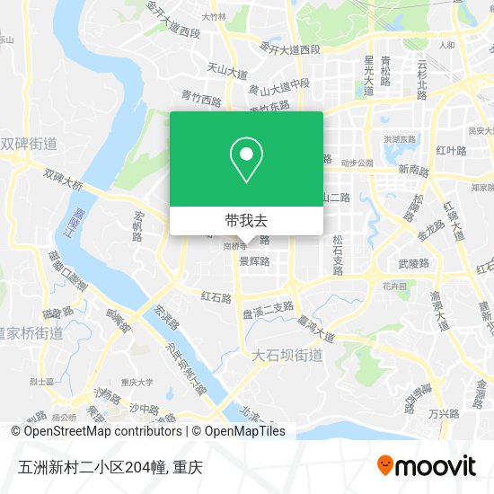 五洲新村二小区204幢地图