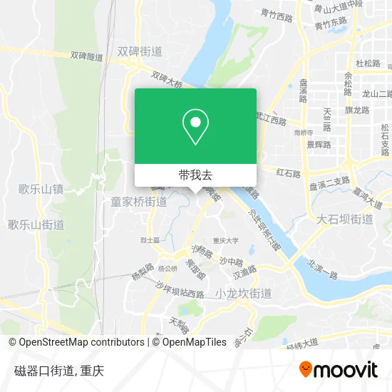 磁器口街道地图