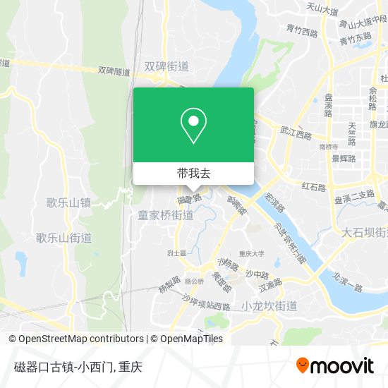 磁器口古镇-小西门地图