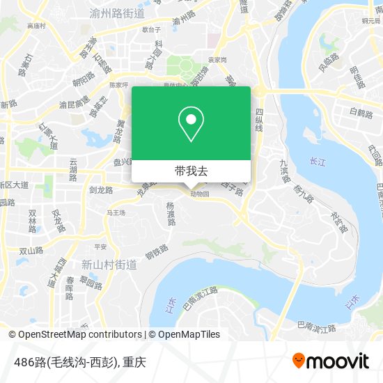 486路(毛线沟-西彭)地图