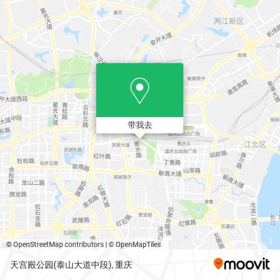 天宫殿公园(泰山大道中段)地图