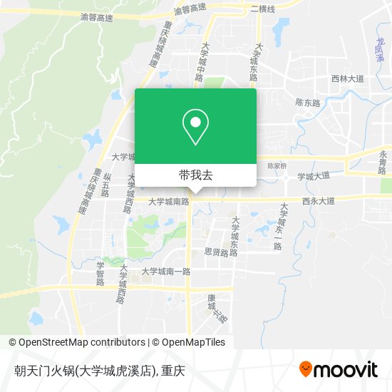 朝天门火锅(大学城虎溪店)地图