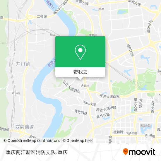 重庆两江新区消防支队地图