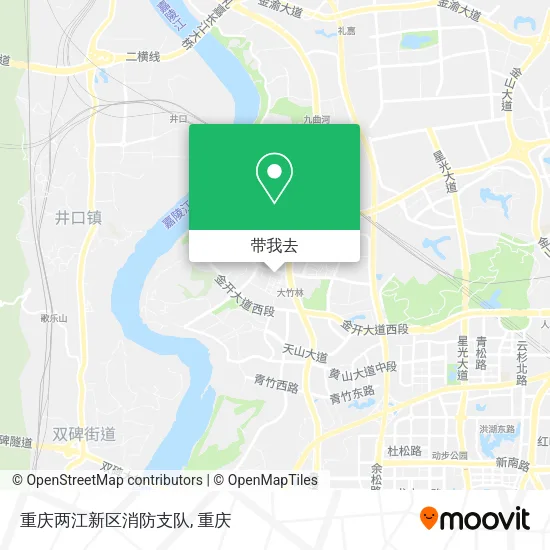 重庆两江新区消防支队地图