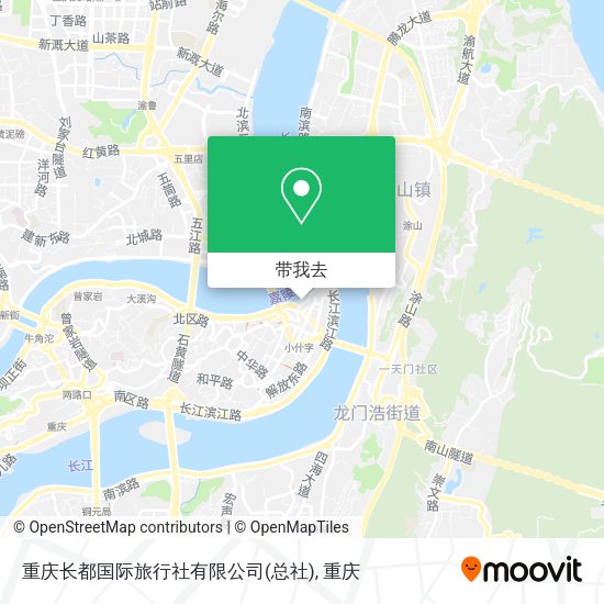 重庆长都国际旅行社有限公司(总社)地图