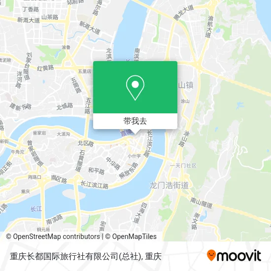 重庆长都国际旅行社有限公司(总社)地图
