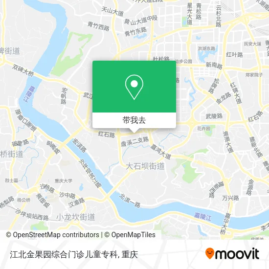 江北金果园综合门诊儿童专科地图