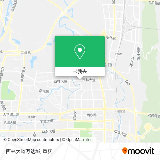 西林大道万达城地图