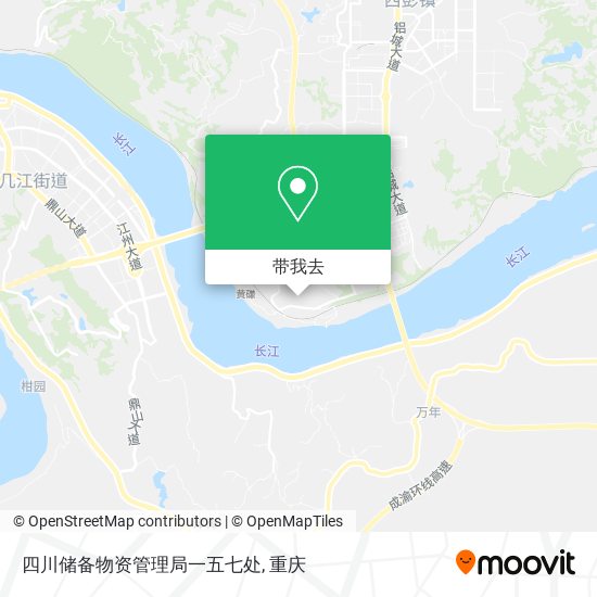 四川储备物资管理局一五七处地图