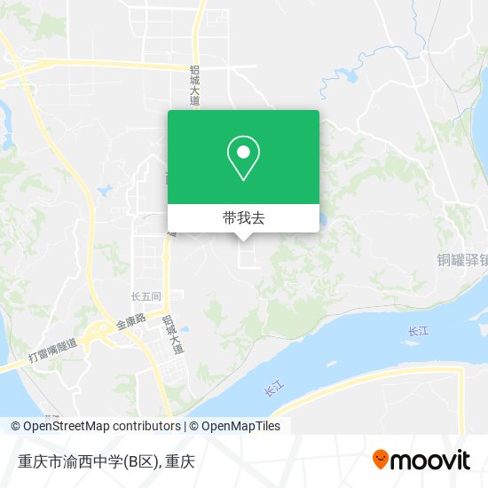 重庆市渝西中学(B区)地图