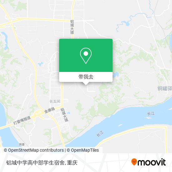 铝城中学高中部学生宿舍地图