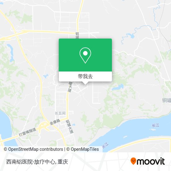 西南铝医院-放疗中心地图