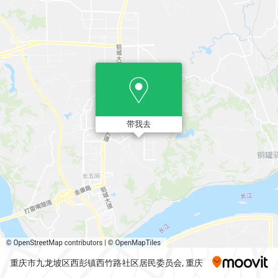 重庆市九龙坡区西彭镇西竹路社区居民委员会地图