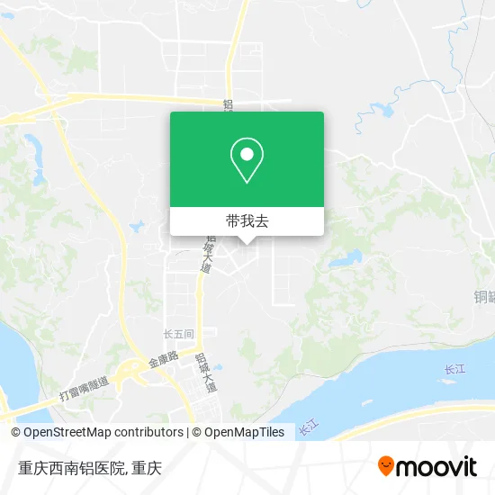 重庆西南铝医院地图