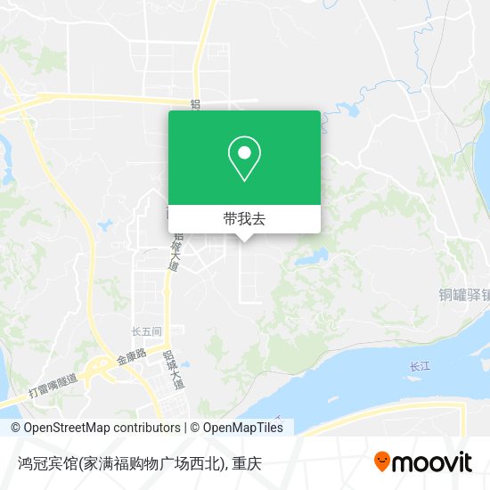 鸿冠宾馆(家满福购物广场西北)地图