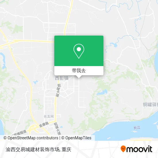 渝西交易城建材装饰市场地图