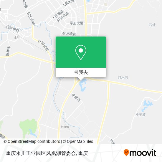 重庆永川工业园区凤凰湖管委会地图