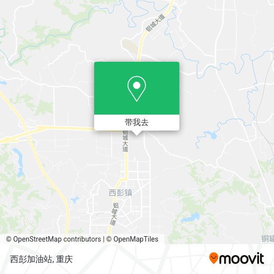 西彭加油站地图