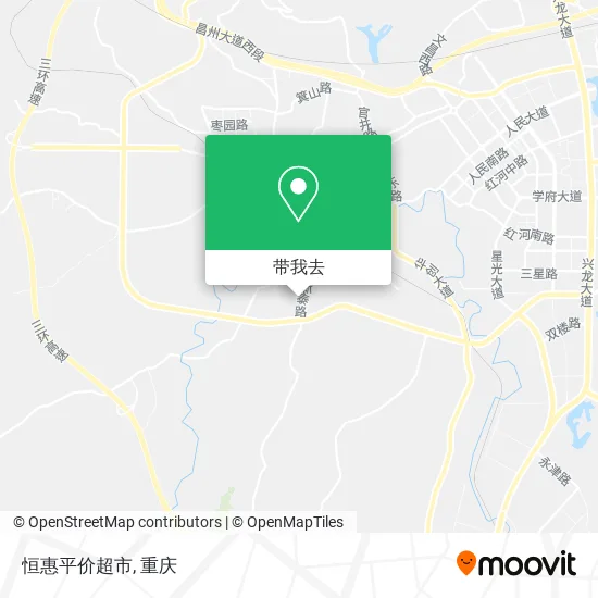 恒惠平价超市地图