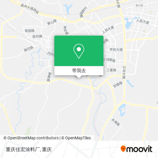 重庆佳宏涂料厂地图